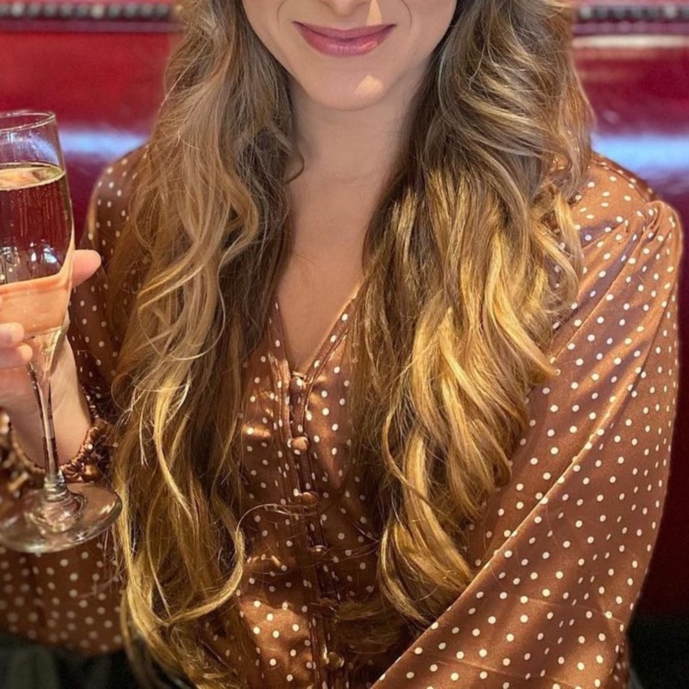 Abercrombie polka dot shirt